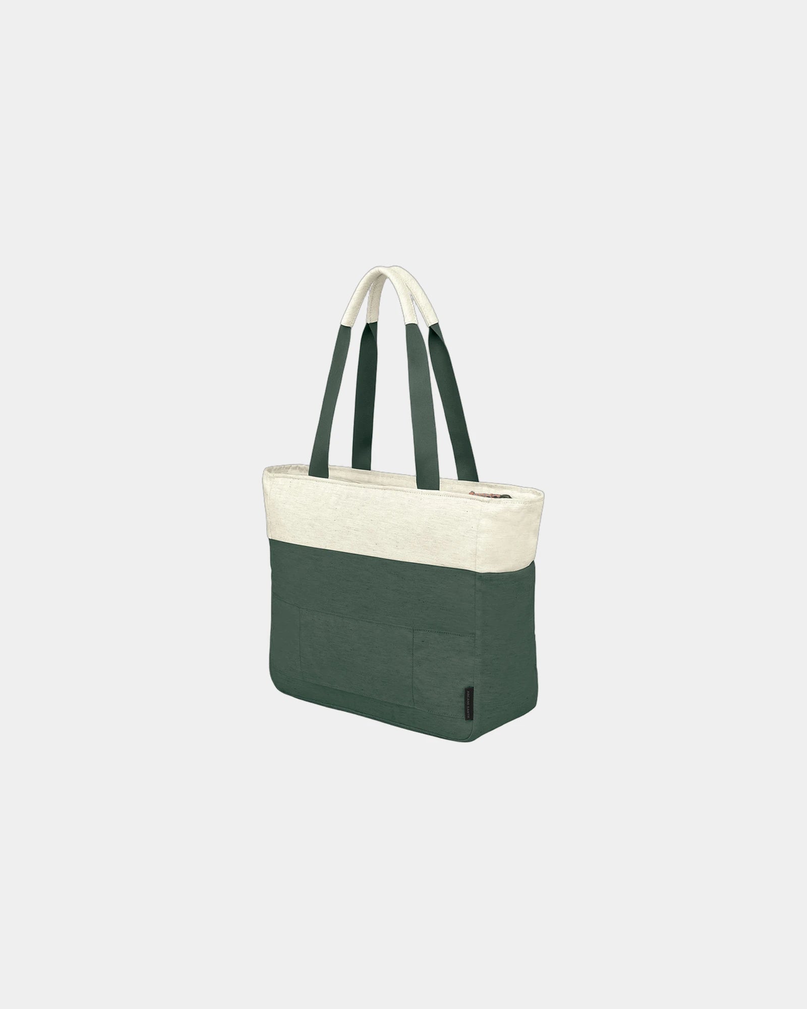 Branded recycled tote bag with padded 16" laptop sleeve - 10